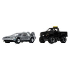 Hot Wheels Premium Car Culture 2-Pack Back to the Future Time Machine & 1987 Toyota Pickup Truck / Camionnette