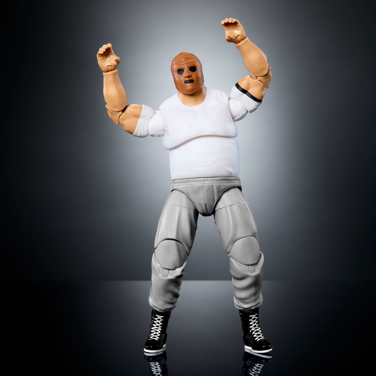 WWE Elite Collection Monday Night War Hardcore Hak Action Figure & Golga Build-A-Figure Parts