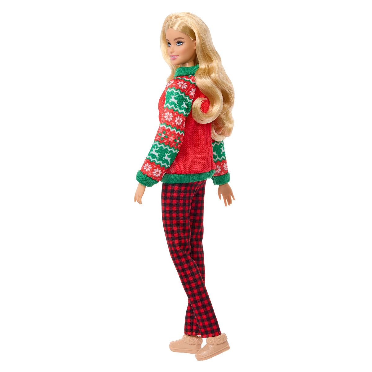 Barbie Holiday Sweater Doll with Long Blonde Hair