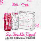Barbie™ Christmas Drinking Glasses - 20 Oz