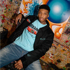 Hot Wheels x Kenny Scharf Black Embroidered Zip Front Jacket