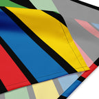 UNO Social Club Colored Lines Black Bandana