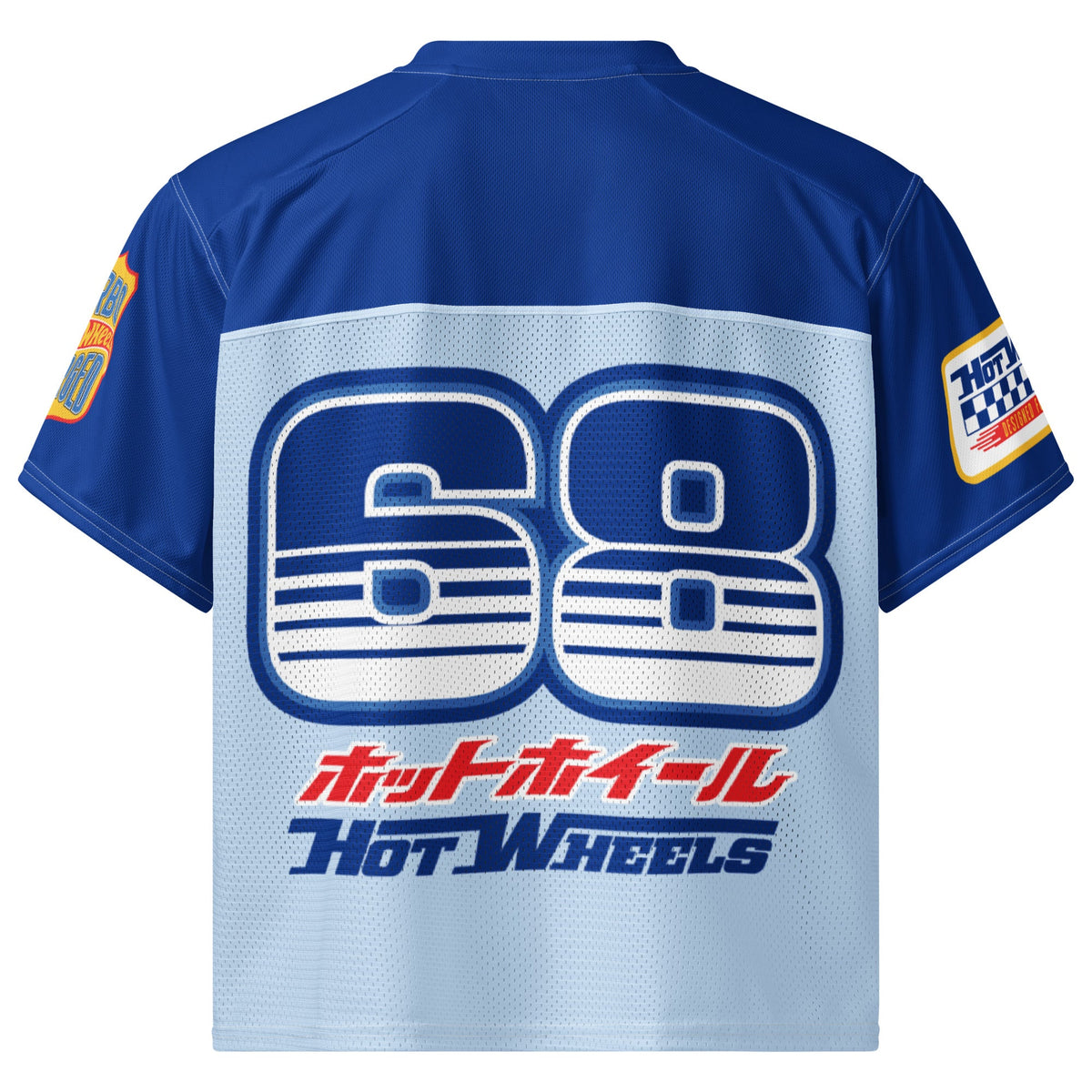 Hot Wheels in Katakana Blue Boxy Jersey