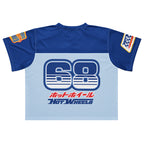 Hot Wheels in Katakana Blue Boxy Jersey