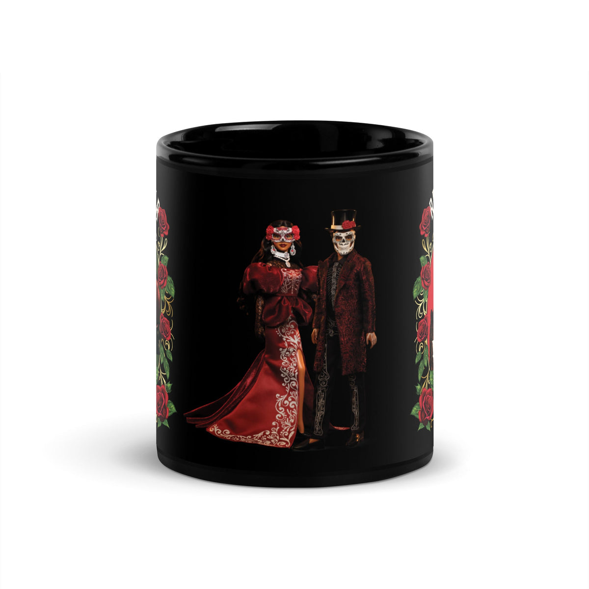 Barbie Día de Muertos Celebrar La Vida Black Mug