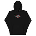 Hot Wheels Checkered Hearts Embroidered Black Hoodie