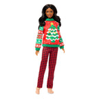 Barbie Holiday Sweater Doll with Long Brunette Hair