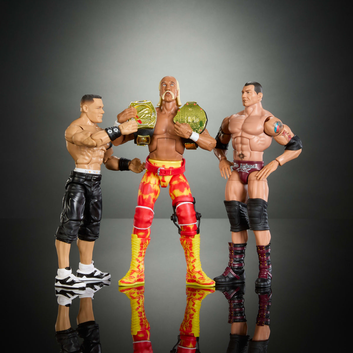 WWE Elite Collection John Cena, Hulk Hogan, and Batista Action Figure 3-Pack