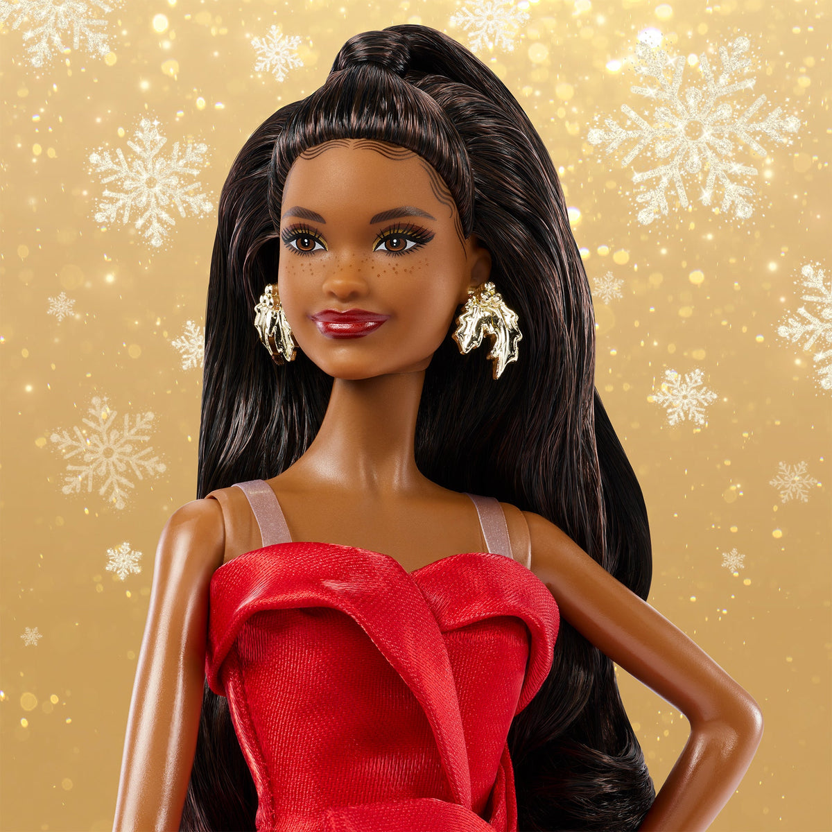 Barbie Signature 2026 Holiday Barbie Doll with Black Hair