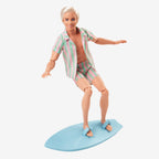 Ken Doll Wearing Pastel Striped Beach Matching Set – Barbie The Movie