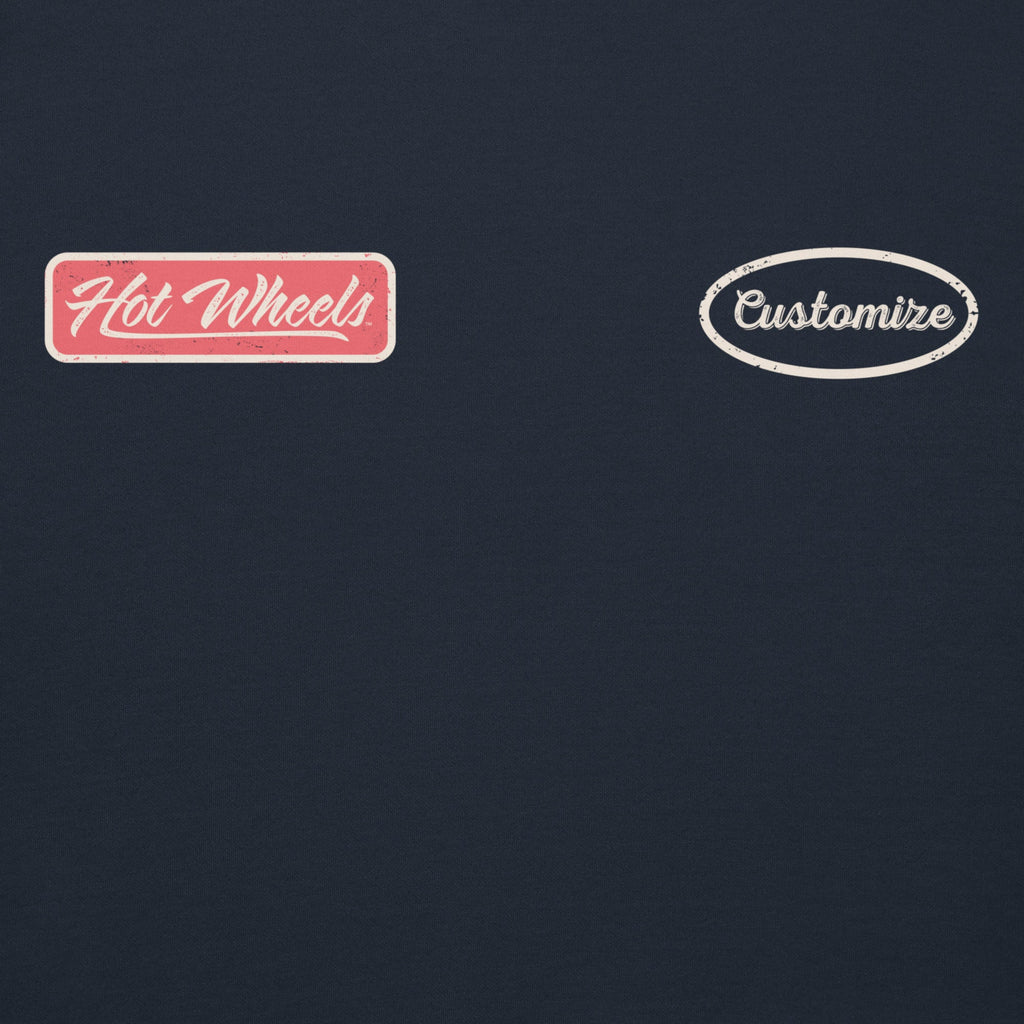 Hot Wheels Customizable Auto Repair Mechanic Navy Hoodie