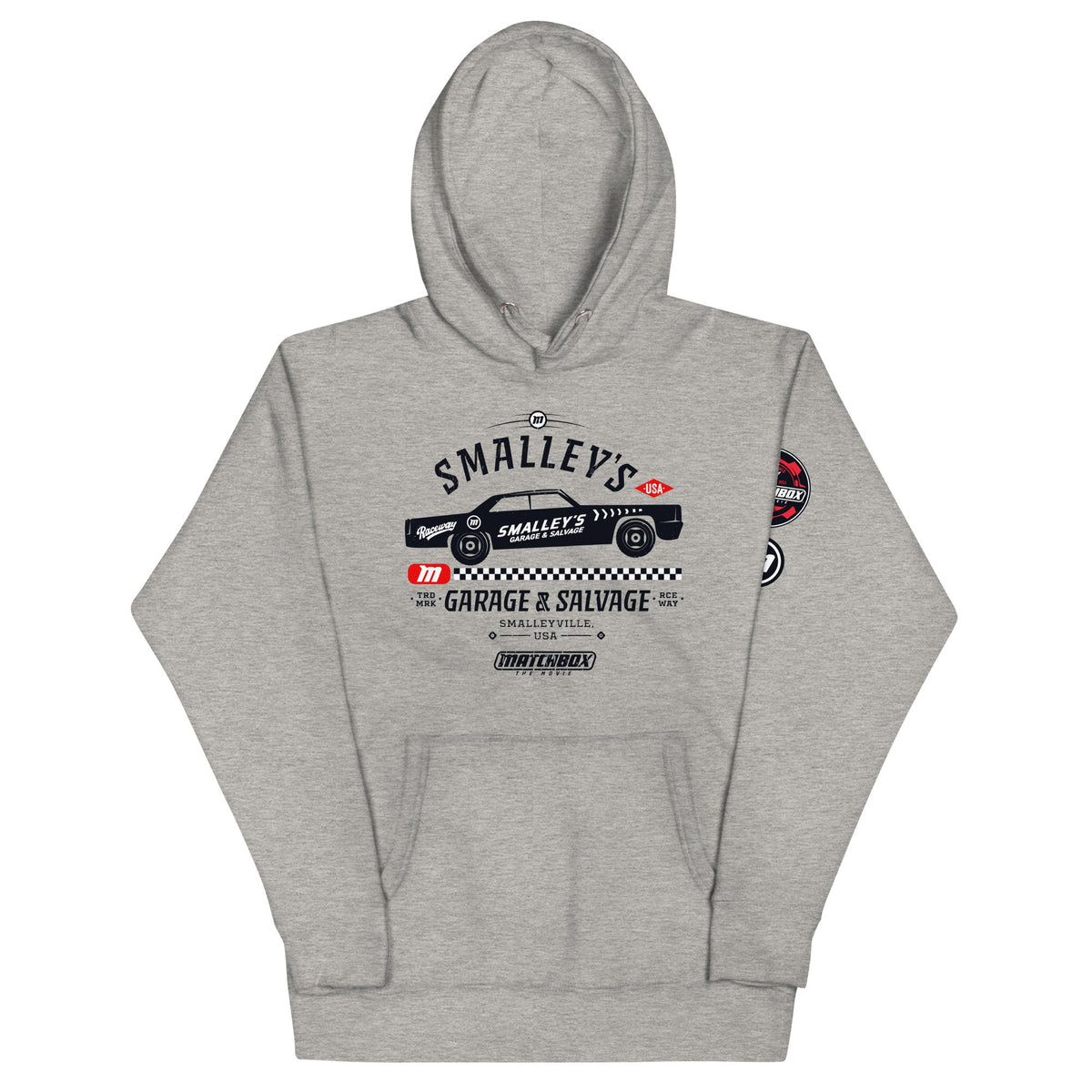 Matchbox The Movie Smalley's Garage & Salvage Gray Hoodie