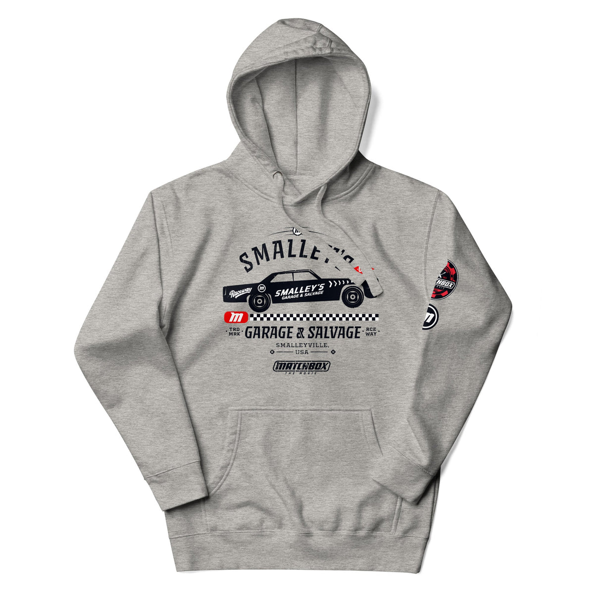 Matchbox The Movie Smalley's Garage & Salvage Gray Hoodie