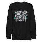 Monster High Lunar Glow Logo Embroidered Black Sweatshirt