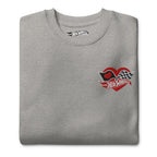 Hot Wheels Checkered Hearts Embroidered Grey Sweatshirt