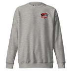 Hot Wheels Checkered Hearts Embroidered Grey Sweatshirt