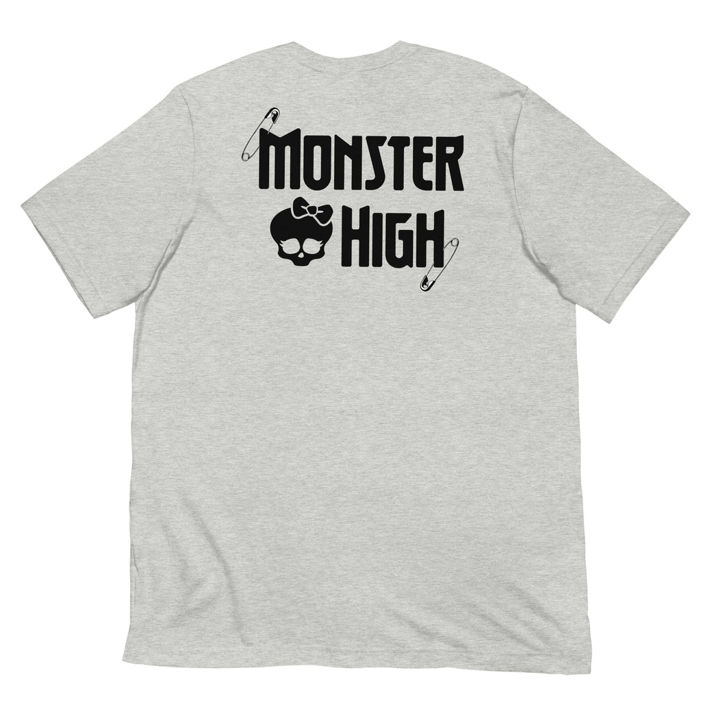 Monster High Brooch Embroidered Grey T-Shirt