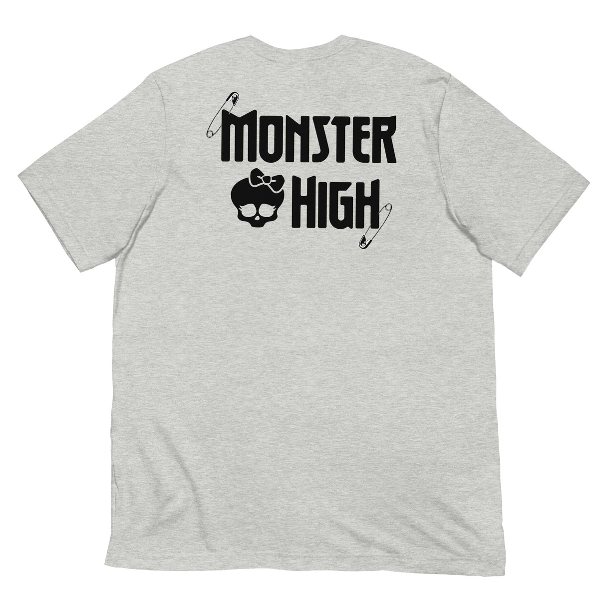 Monster High Brooch Embroidered Grey T-Shirt