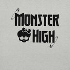 Monster High Brooch Embroidered Grey T-Shirt