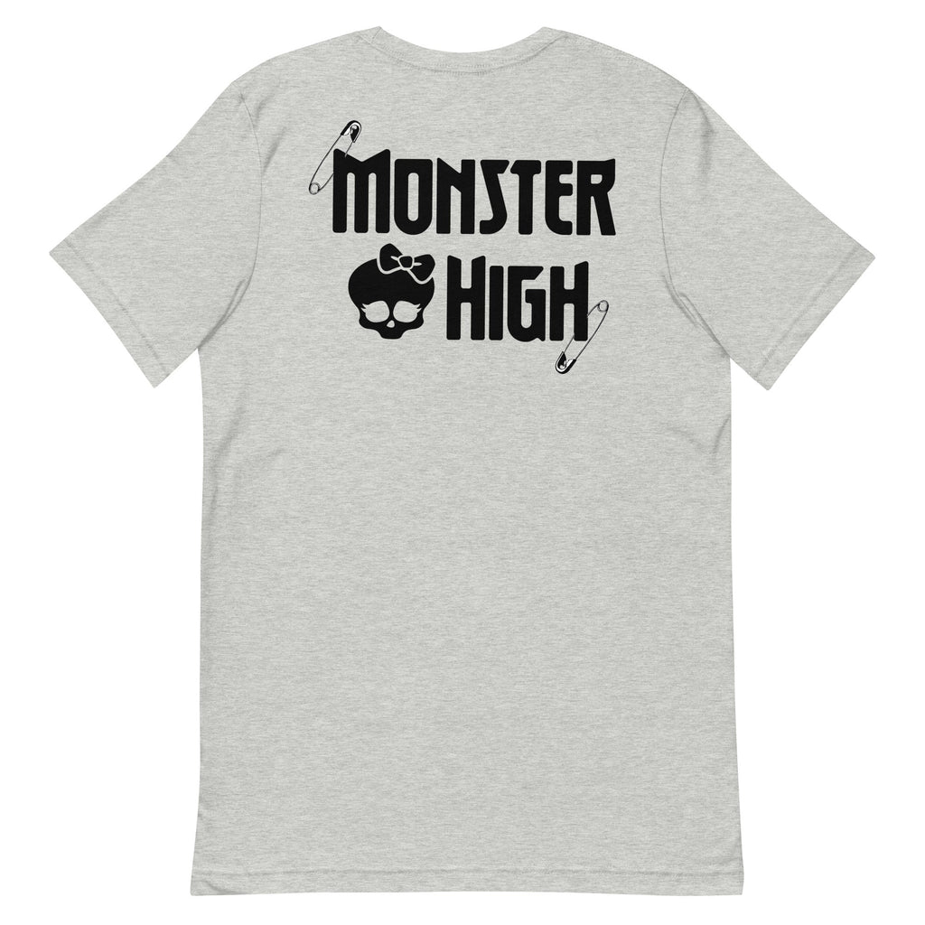 Monster High Brooch Embroidered Grey T-Shirt