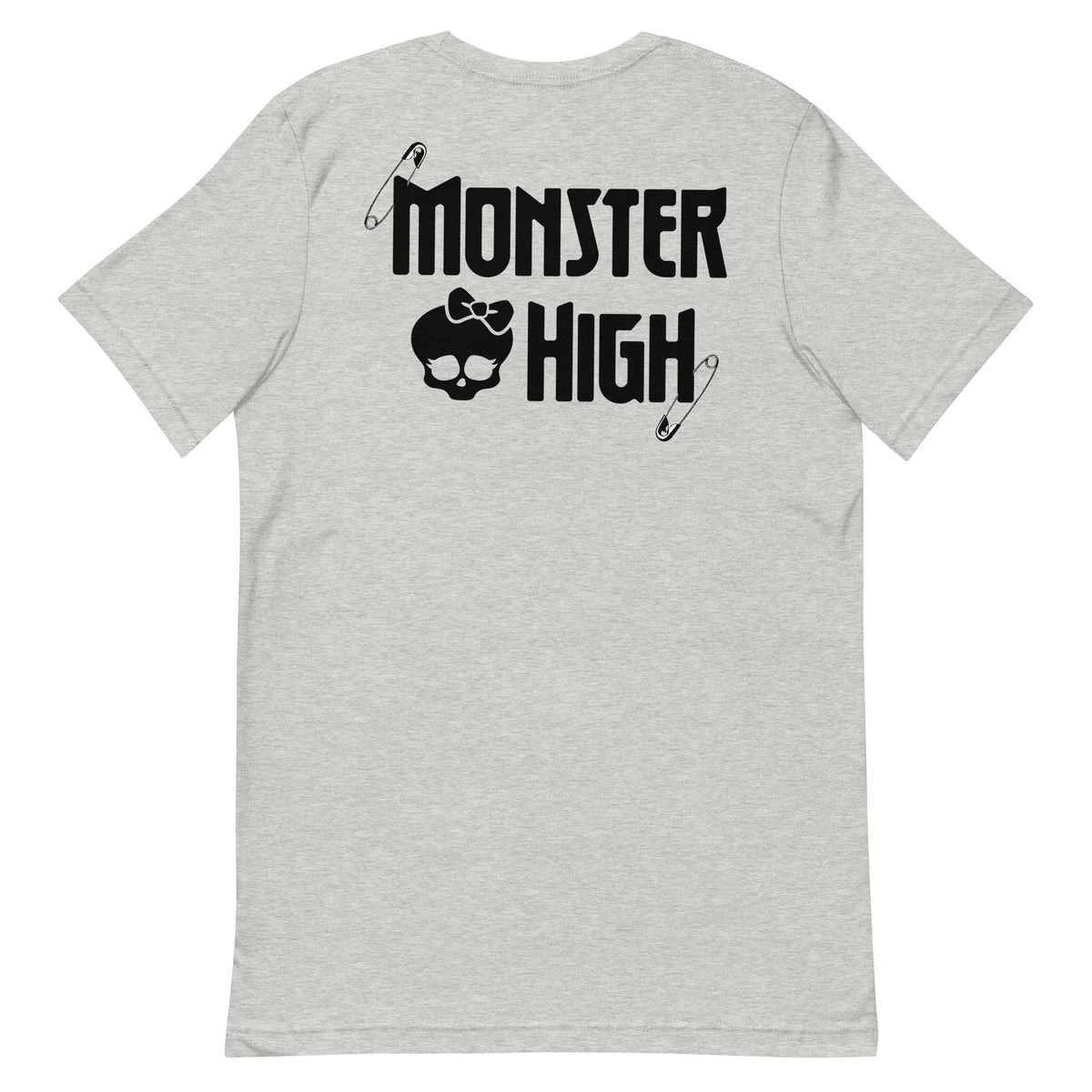 Monster High Brooch Embroidered Grey T-Shirt