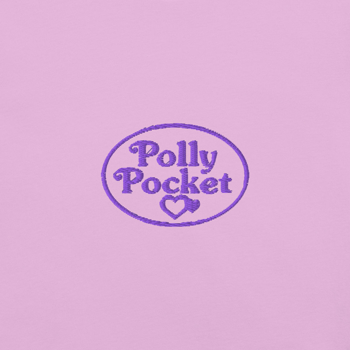 Polly Pocket Icons Embroidered Pink T-Shirt