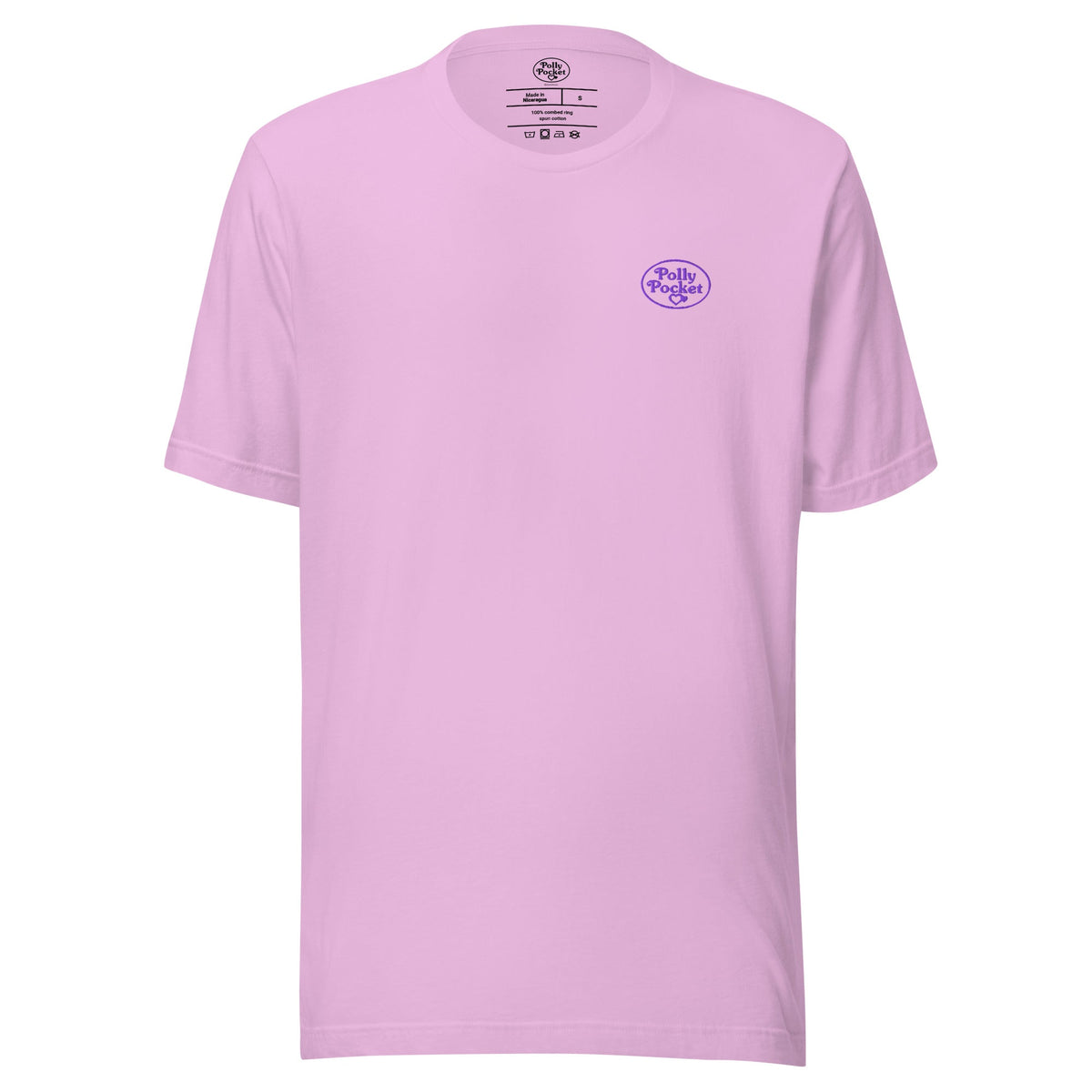 Polly Pocket Icons Embroidered Pink T-Shirt