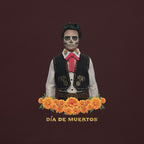 Barbie Día de Muertos Ken Embroidered Oxblood T-Shirt