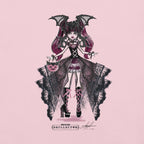 Monster High Draculaura Halloween Edition Art by Annalise Lao Pink T-shirt