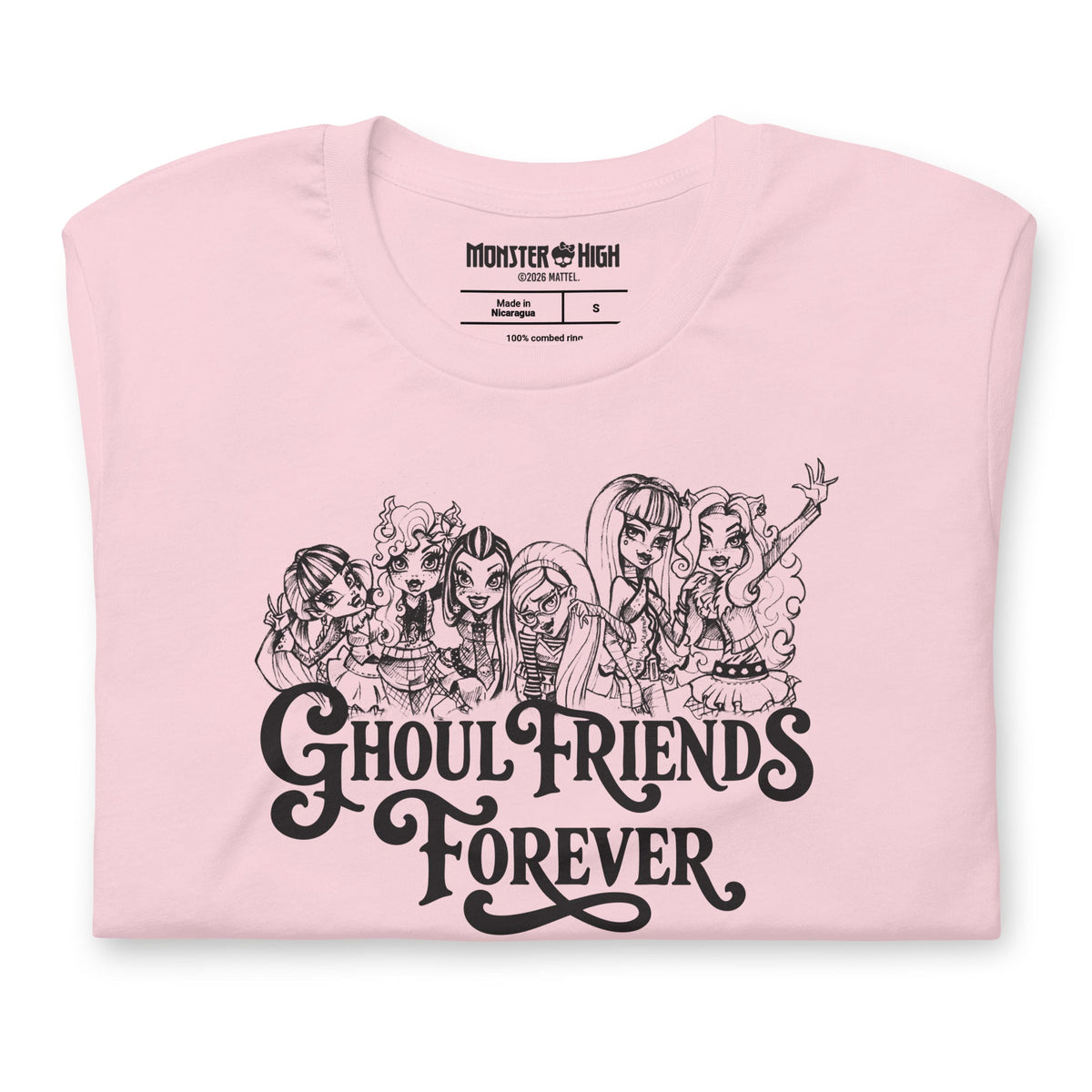 Monster High Ghoul Friends Forever Pink T-shirt