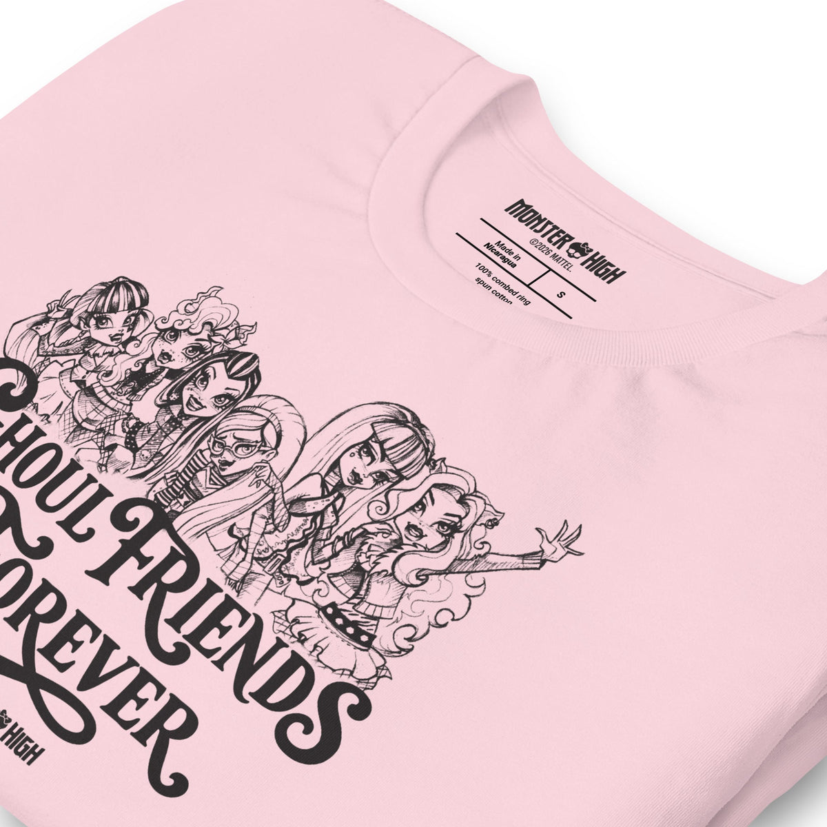Monster High Ghoul Friends Forever Pink T-shirt