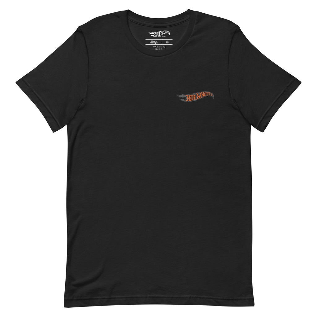 Hot Wheels Mummy Logo Embroidered Black T-Shirt
