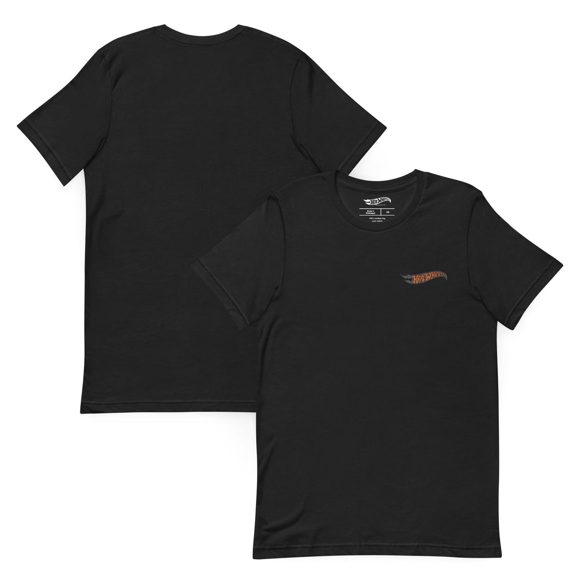 Hot Wheels Mummy Logo Embroidered Black T-Shirt
