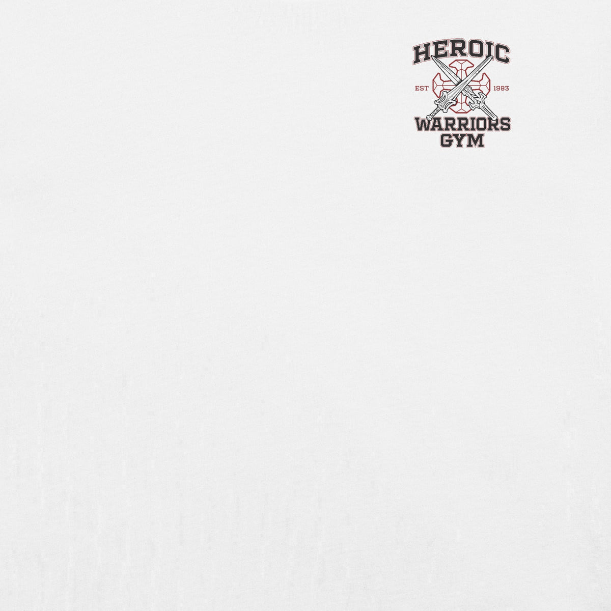 Masters of the Universe Movie Heroic Warriors Gym White T-shirt